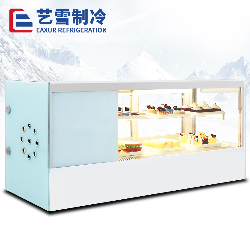 臺式直角壽司柜-白色