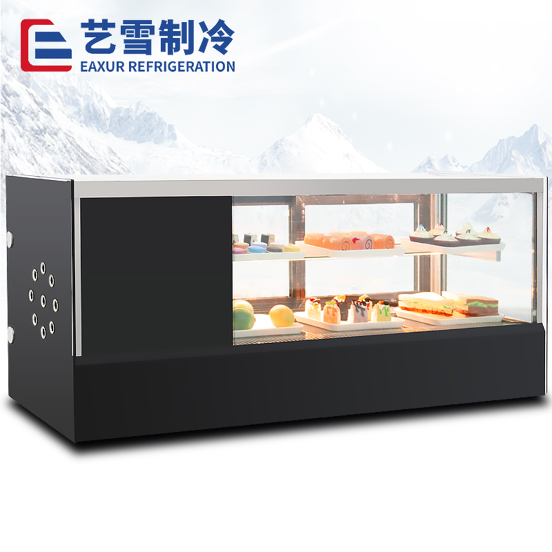 臺式直角壽司柜-黑色