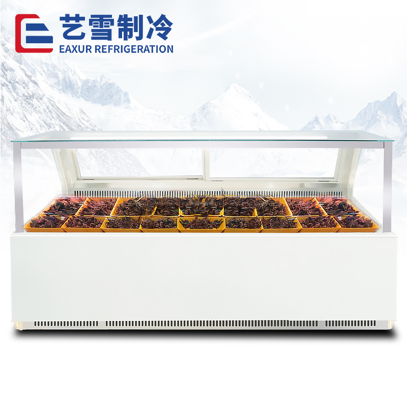 直角熟食展示柜-白色