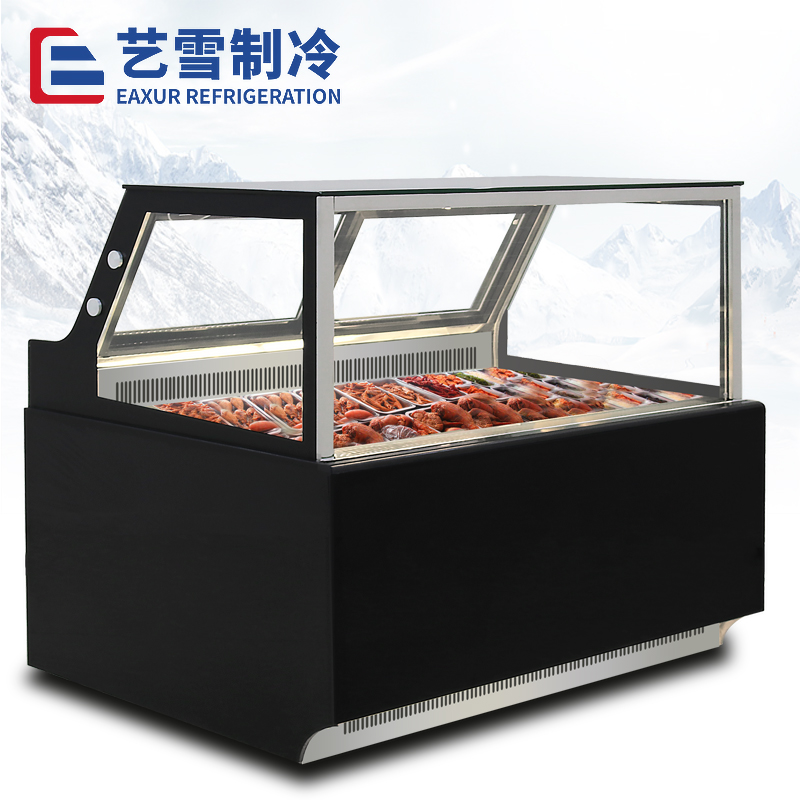 直角熟食柜-黑色
